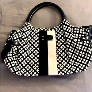Kate Spade black & white patterned bag